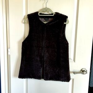 Cute fur vest/Faux Fur size small from Talbots